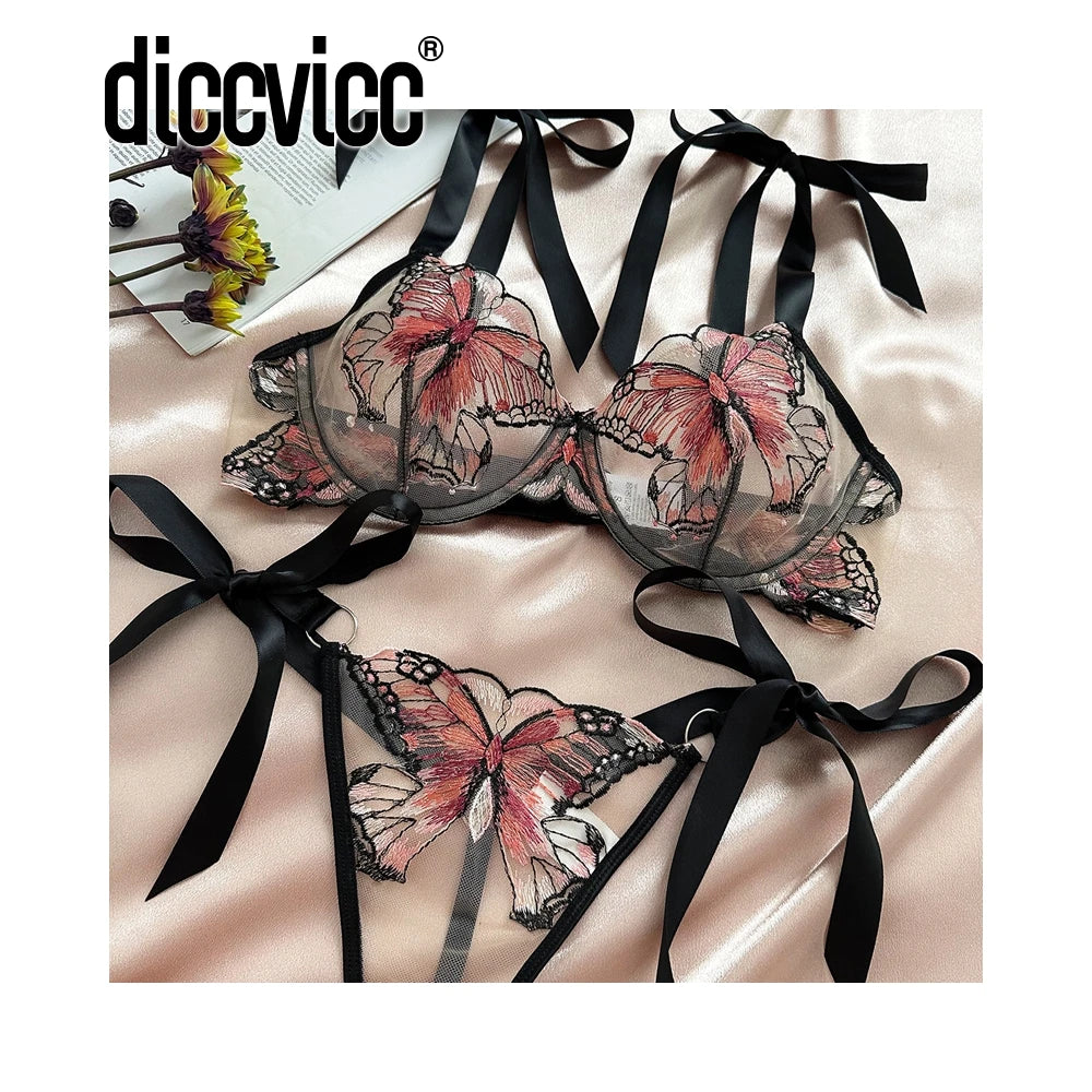 Diccvicc Butterfly Lingerie Set