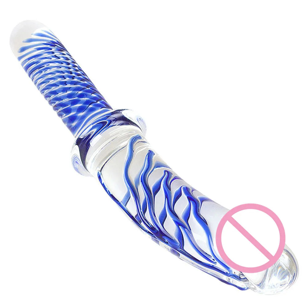 Large Crystal Glass Dildo: Exquisite Pleasure