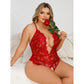 Seductive Black Lace Bodysuit